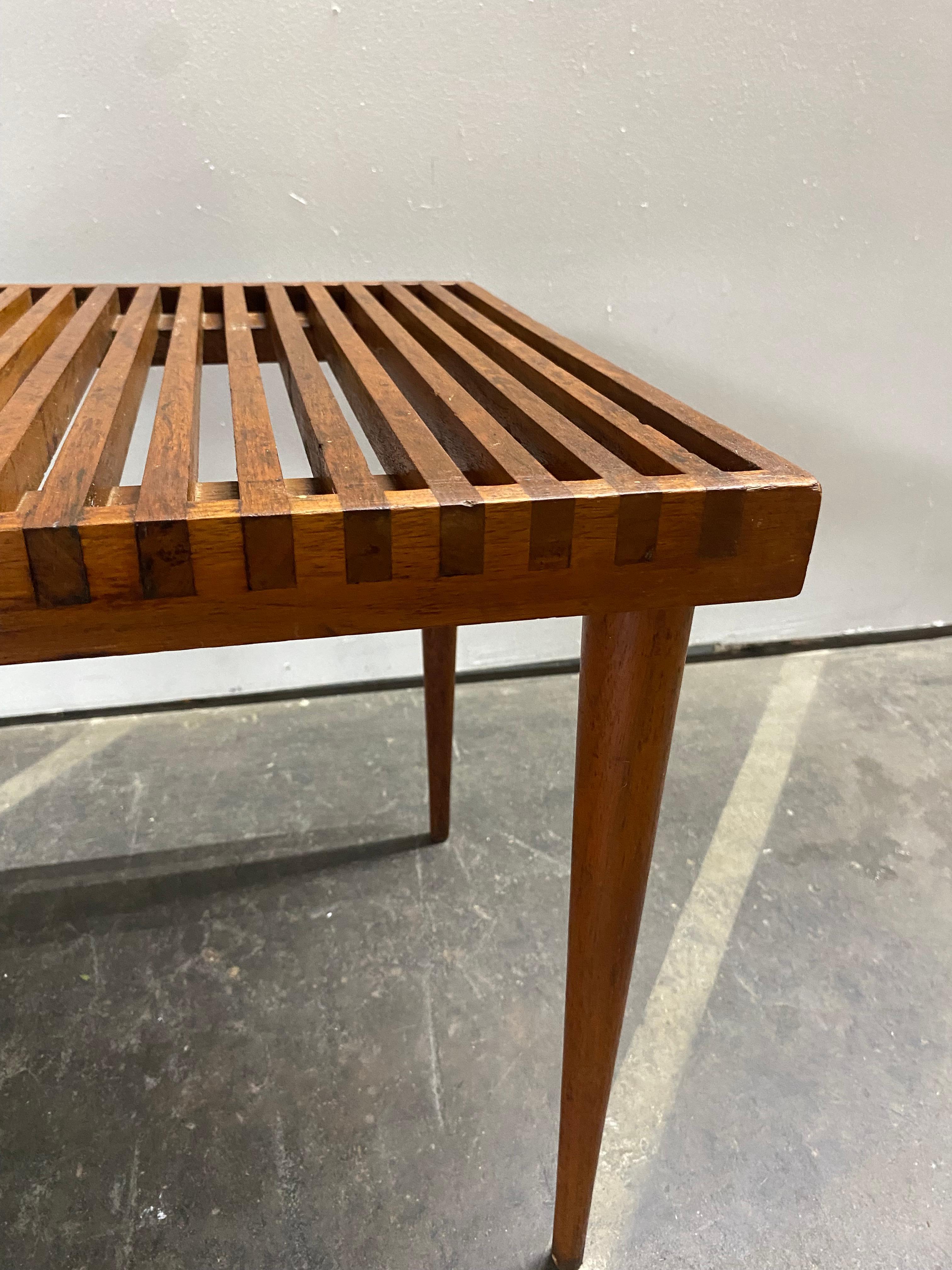 20th Century Mel Smilow Slat End / Side Table