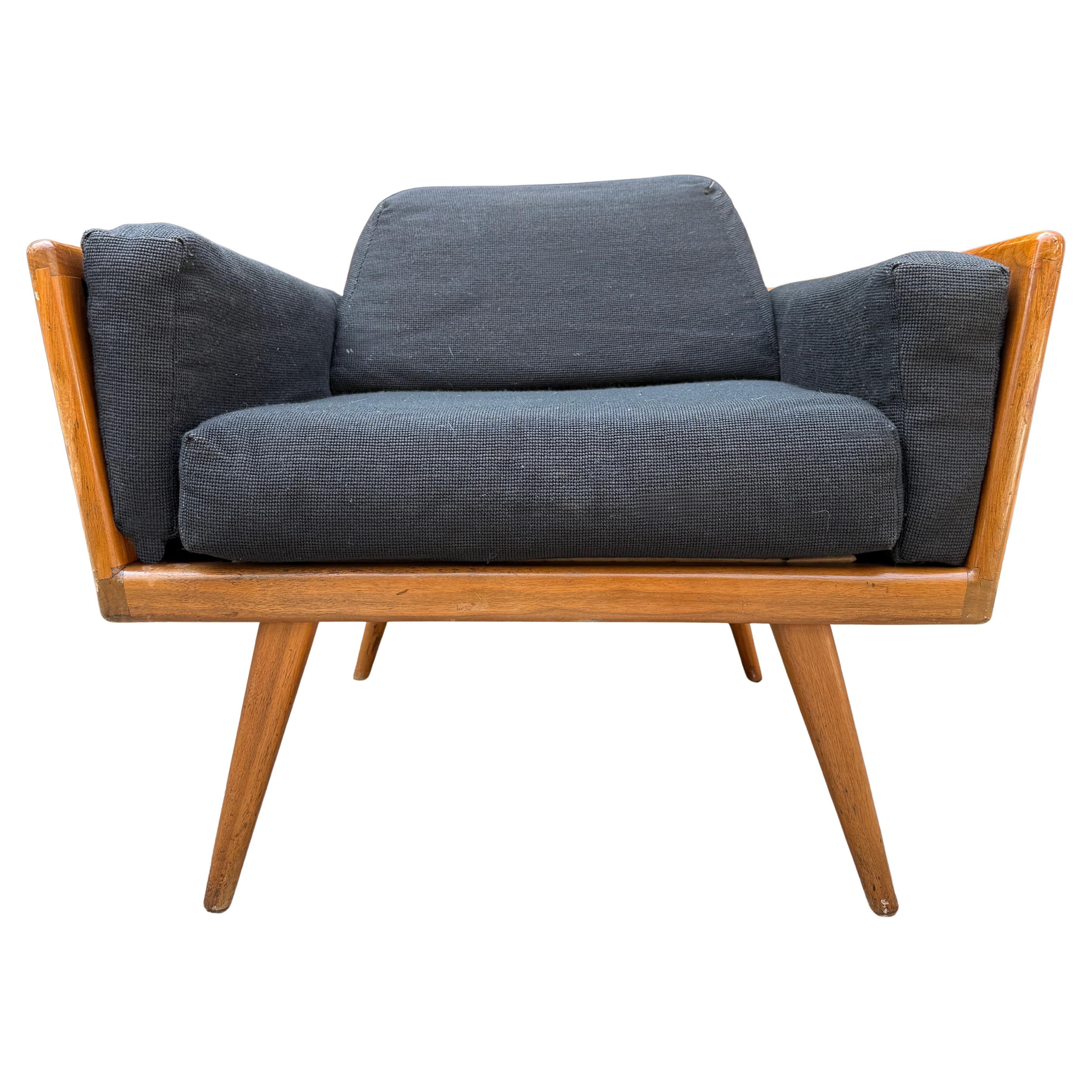 Silla de salón Mel Smilow de nogal, años 50 en venta 4