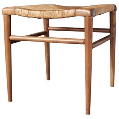 Mel Smilow Woven Rush Seat Stool