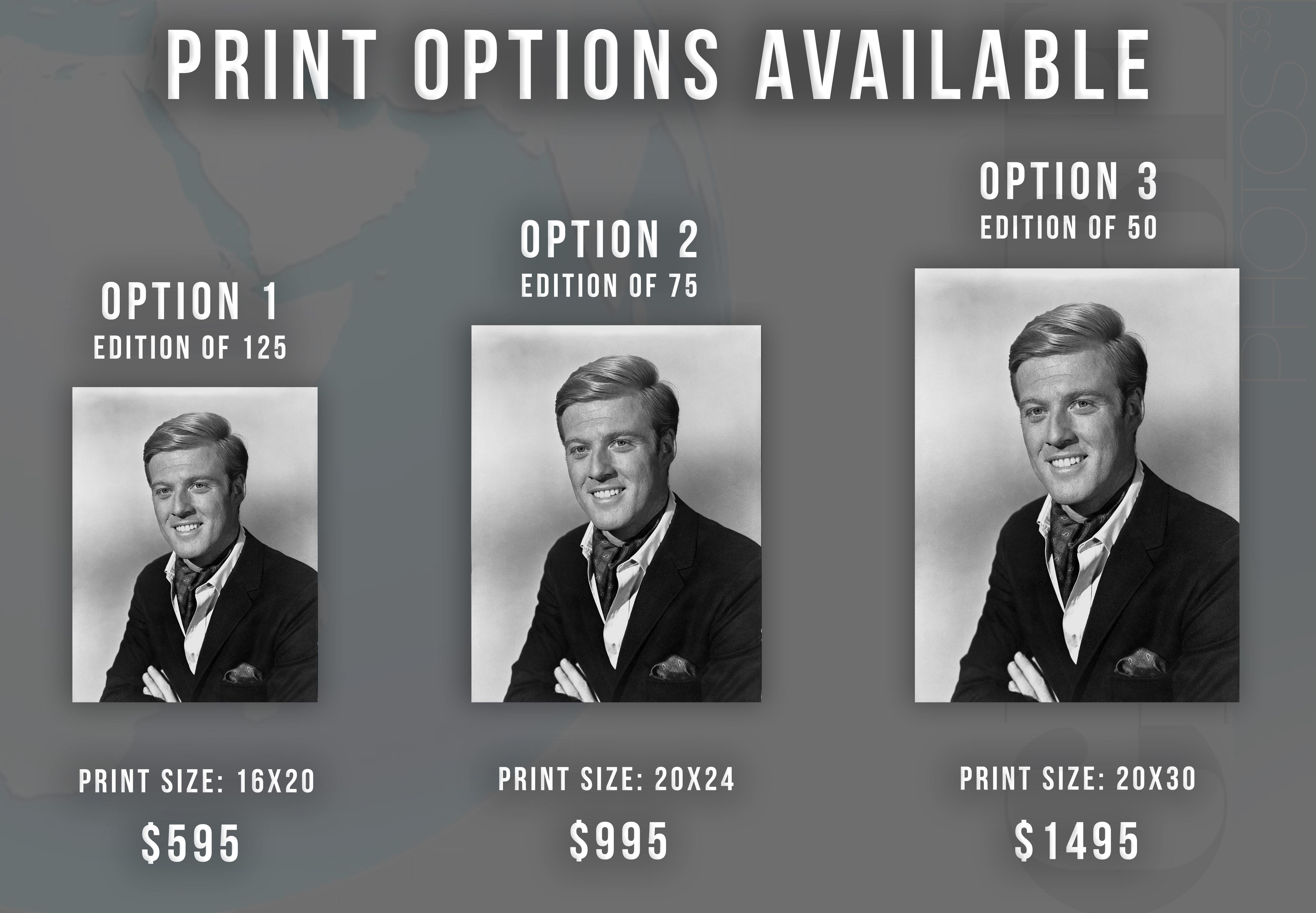 Robert Redford: All Smiles Fine Art Print - Photograph by Mel Traxel