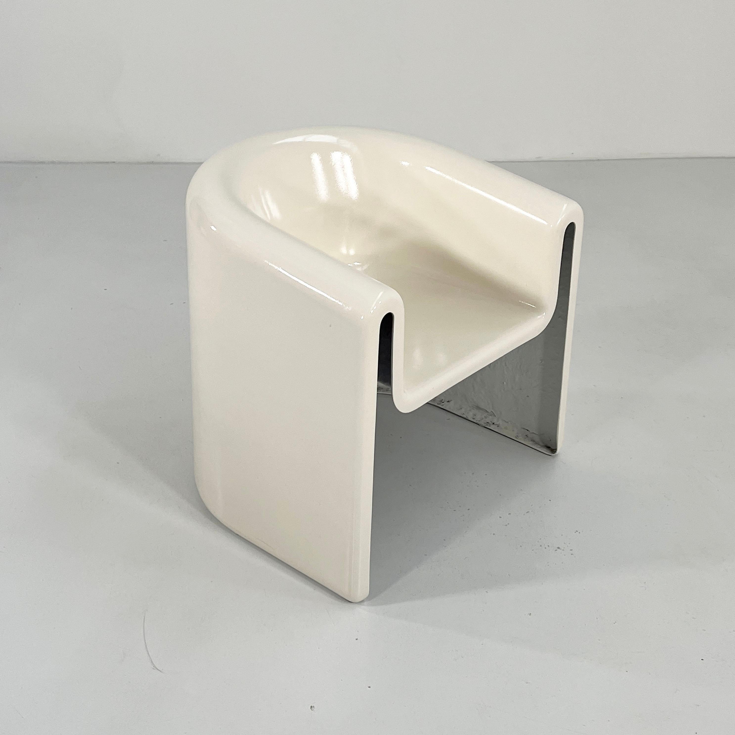 Italian Melaina Fiberglass Chair by Rodolfo Bonetto for Driade, 1980s