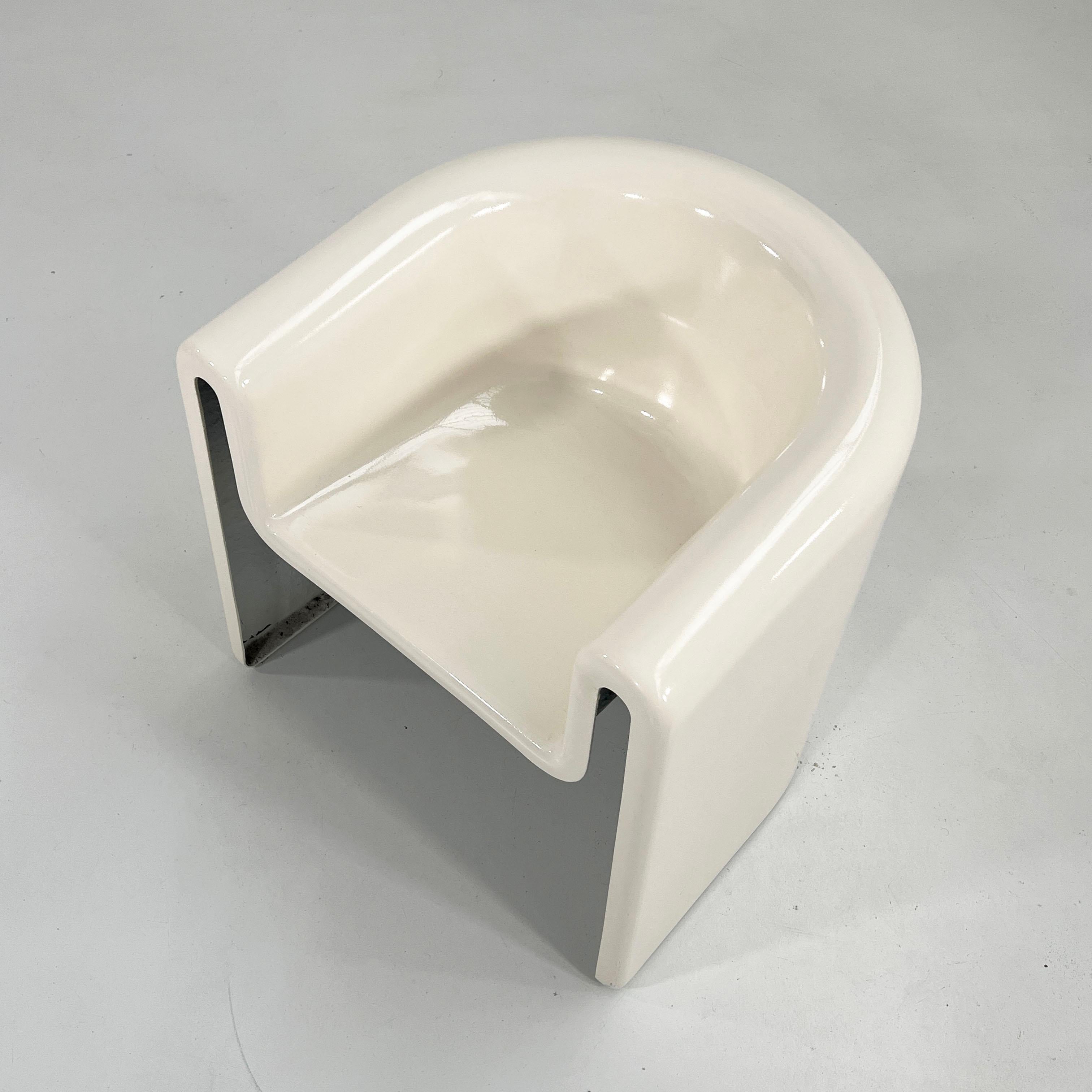 Melaina Fiberglass Chair by Rodolfo Bonetto for Driade, 1980s 3