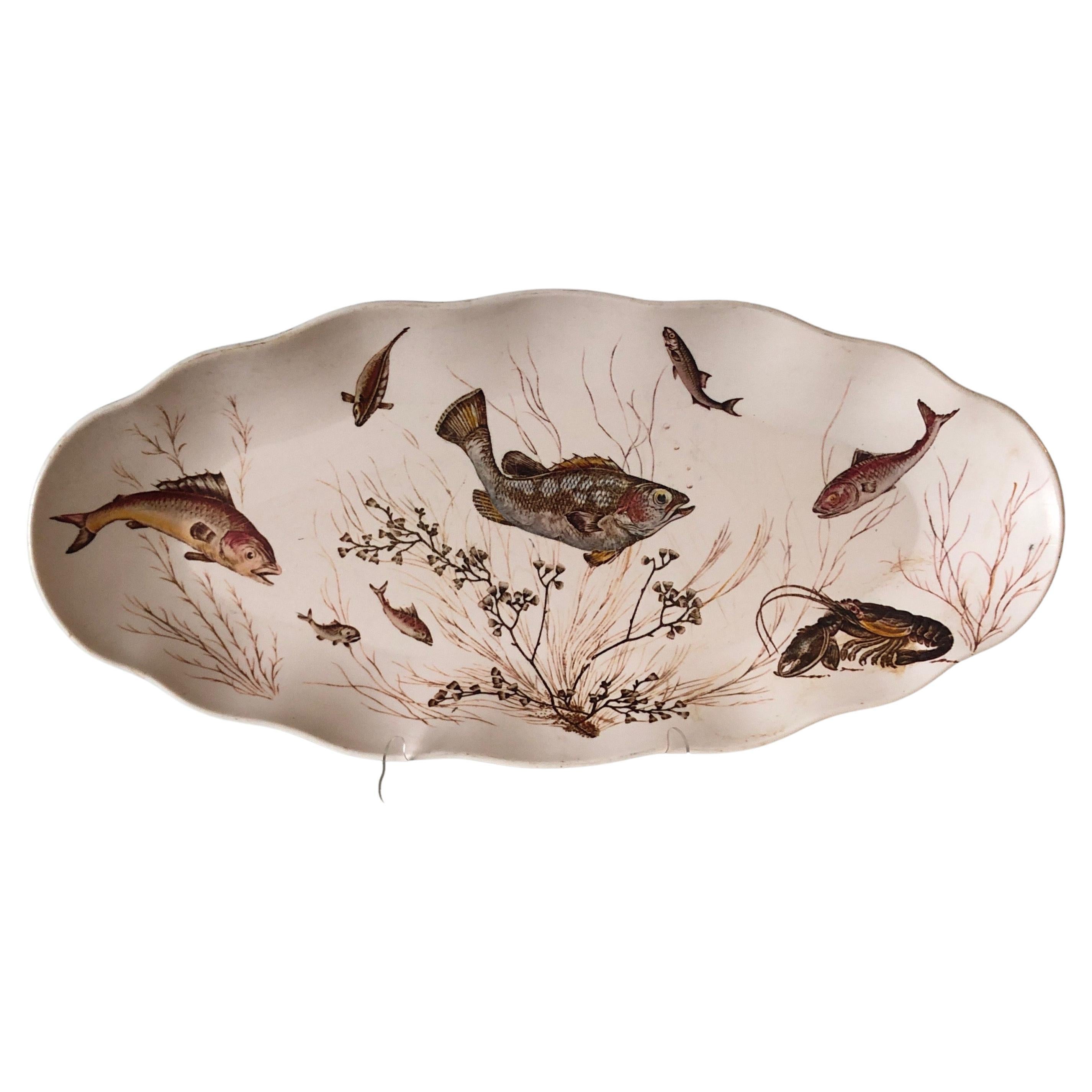 Melamine Large Oval Serving Platter For Sale at 1stDibs