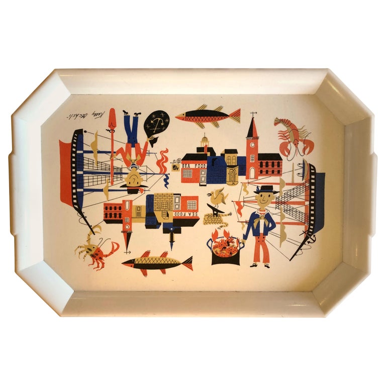 Melamine Tray By American Illustrator Kelly Oechsli For Waverly Products At 1stdibs