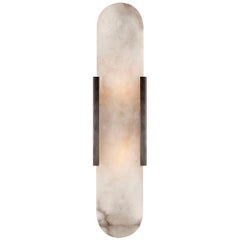 Kelly Wearstler Melange Elongated Sconce in Bronze and Natural Alabaster Stone