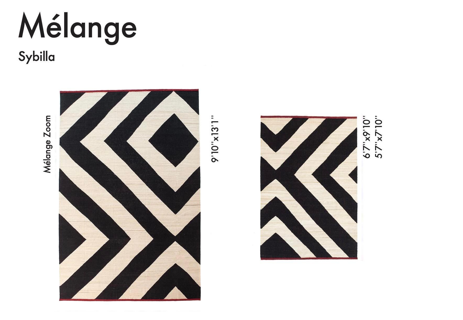 Mid-Century Modern 'Mélange Zoom' Hand-Loomed Rug by Sybilla for Nanimarquina For Sale