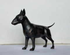 Piccola scultura in bronzo in edizione limitata "Bull Terrier 3/12