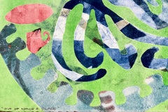 Out of Space and Place, Melanie Yazzie, green, octopus, monotype, Navajo