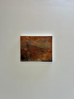« Une vie vécue » : peinture expressionniste abstraite en techniques mixtes, années 2010, œuvre inédite, 16 x 20