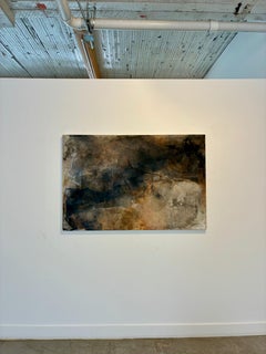 „Excavation“: Gemälde im Stil des abstrakten Expressionismus, Mischtechnik, 2010er Jahre, unvernichtet, 40 x 60