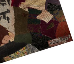 "BE10" unframed sheet music collage on fine art paper by artist Melanie Boone