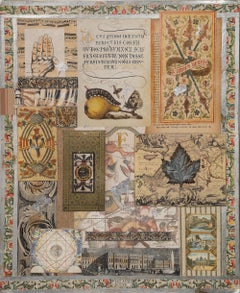 "Searching" unframed collage on fine art paper signed by artist Melanie Boone