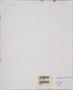 "Vichy" unframed collage on fine art paper hand-signed by artist Melanie Boone