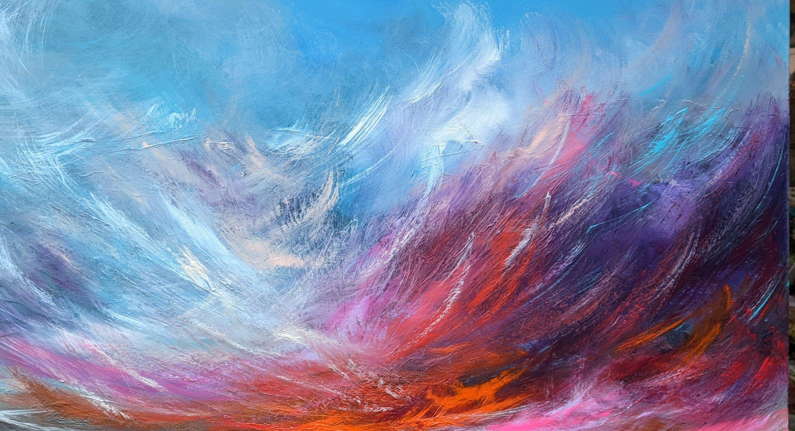 Crescendo - Paesaggio marino mozzafiato, Pittura, Acrilico su tela in vendita 2