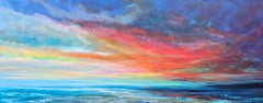 Nature's Symphony 8  - Panoramic Seascape, Painting, Acrylic on Canvas