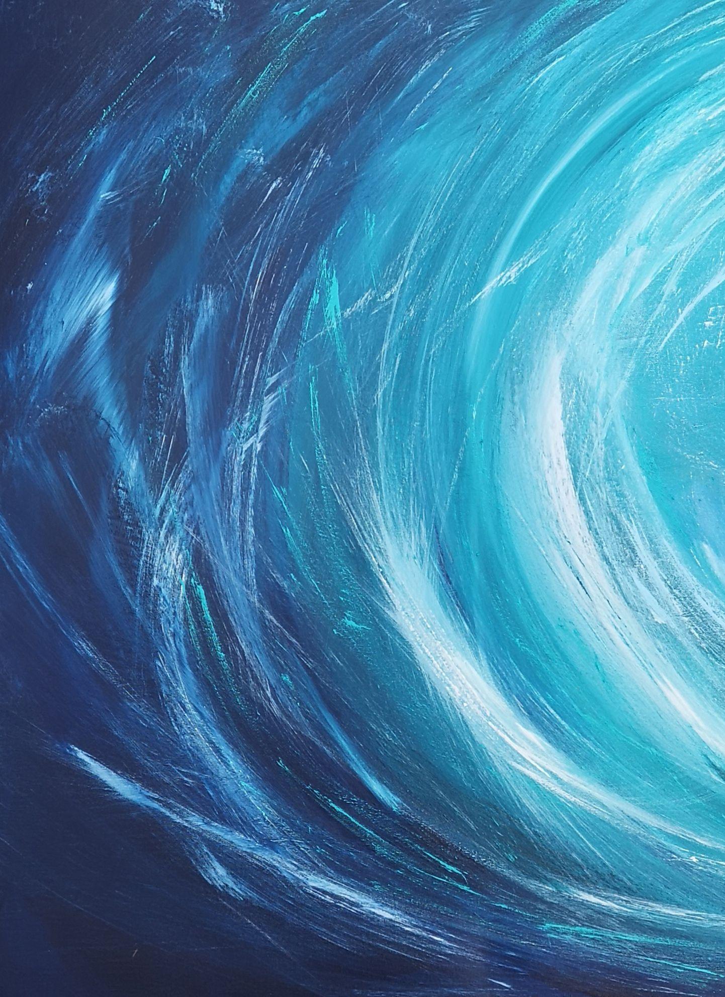 Spirit of the Surf II, Painting, Acrylic on Canvas 3
