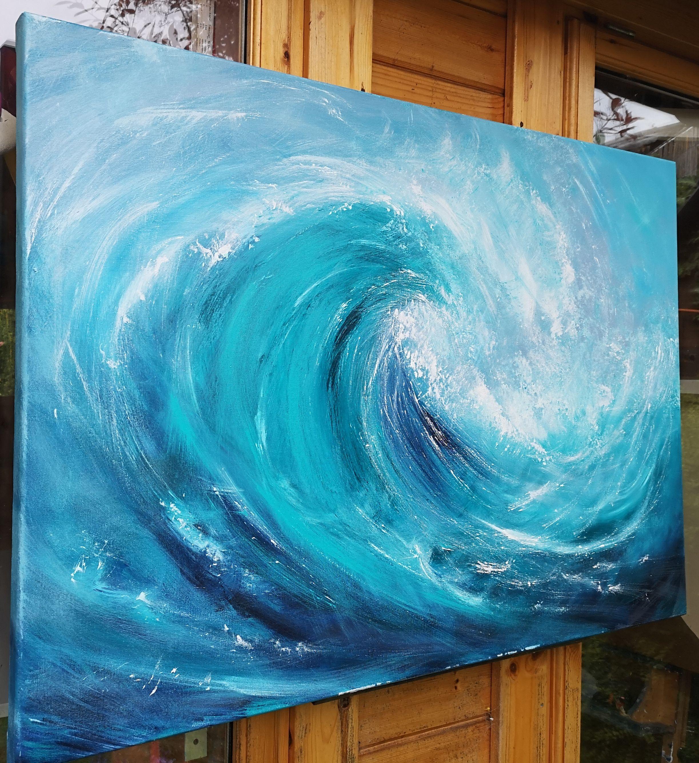 Une force de la nature étonnante, une source d'inspiration pour n'importe quel mur. Il s'agit d'un grand format, source d'inspiration, plein de mouvement, de texture, d'intensité et d'émotion. Celui qui décide de l'acheter achète de l'émotion pure