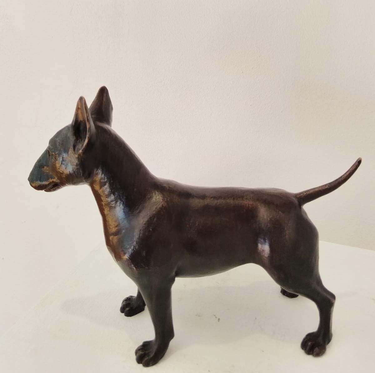 Bronzeskulptur „Bull Terrier 2/12“ in limitierter Auflage im Angebot 4