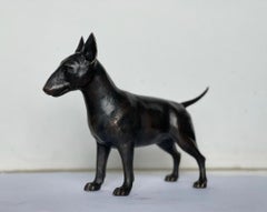 Petite sculpture en bronze en édition limitée "Bull Terrier"