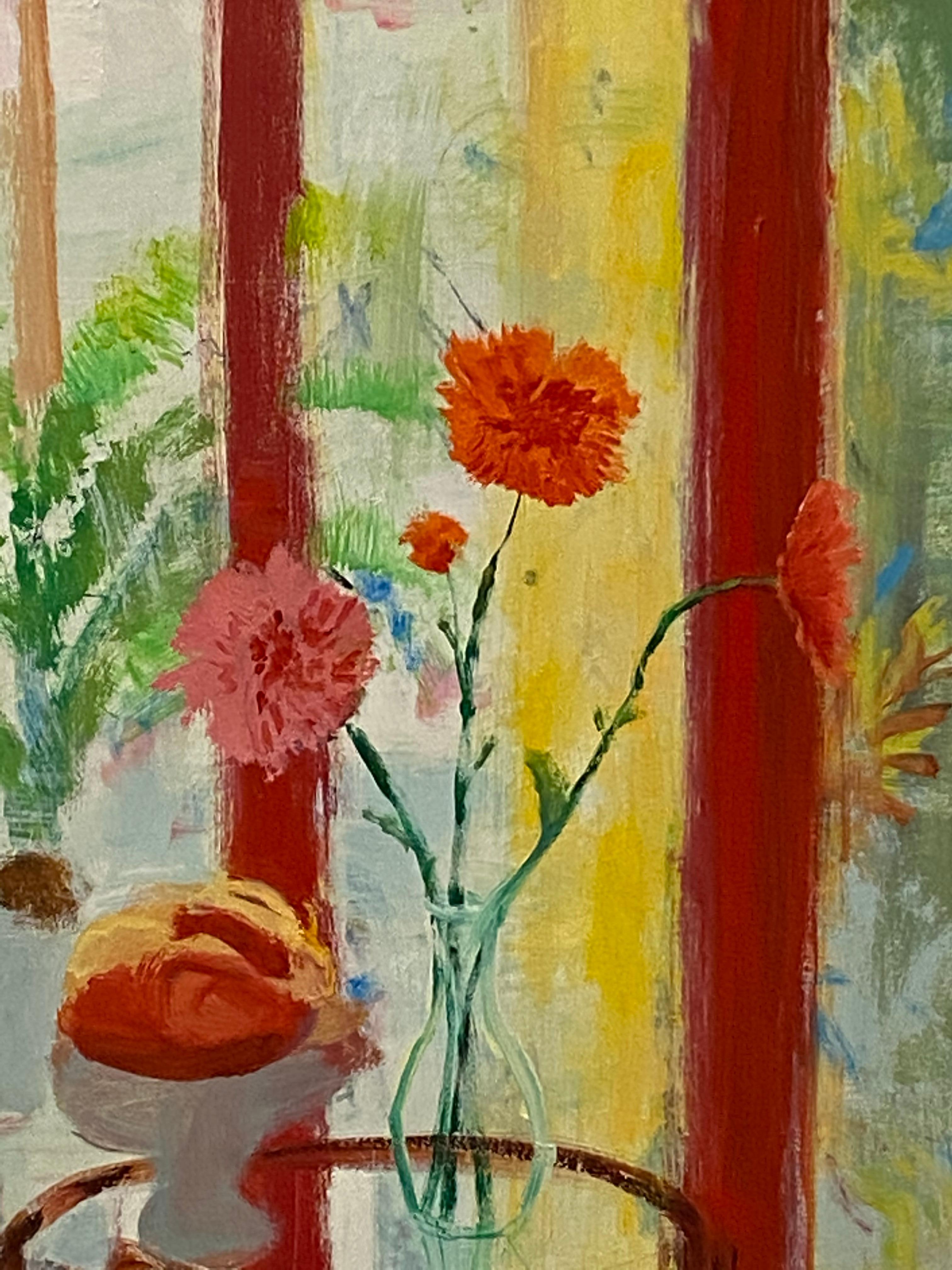 Arezzo Garden Square, Yellow, Red Chrysanthemum Flowers, Interior Scene, Fruit For Sale 7