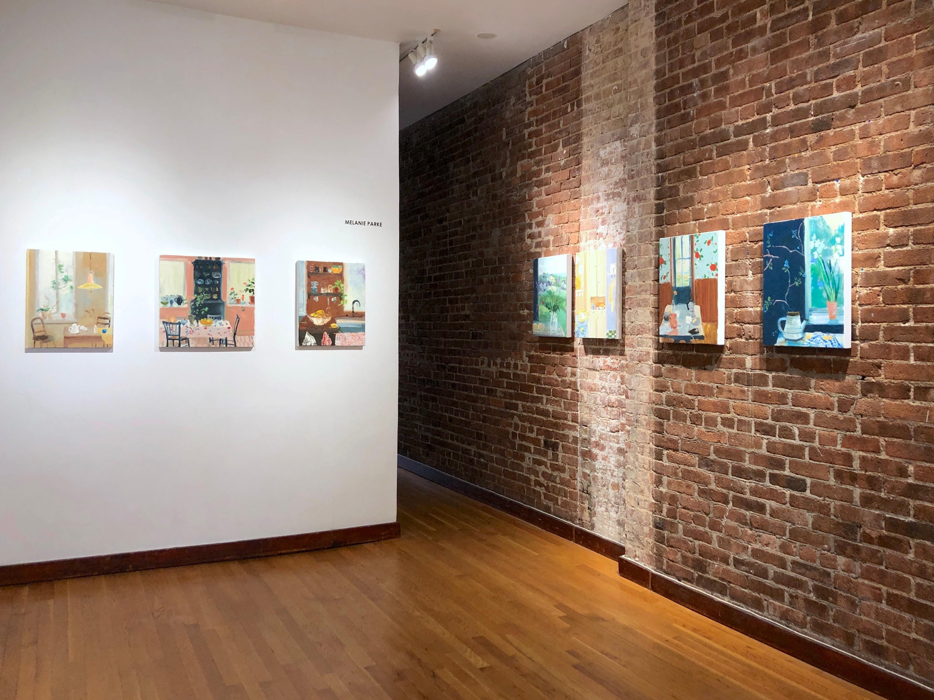 Peinture à l'huile sur toile Lazio, nature morte aux tons terreux - Painting de Melanie Parke