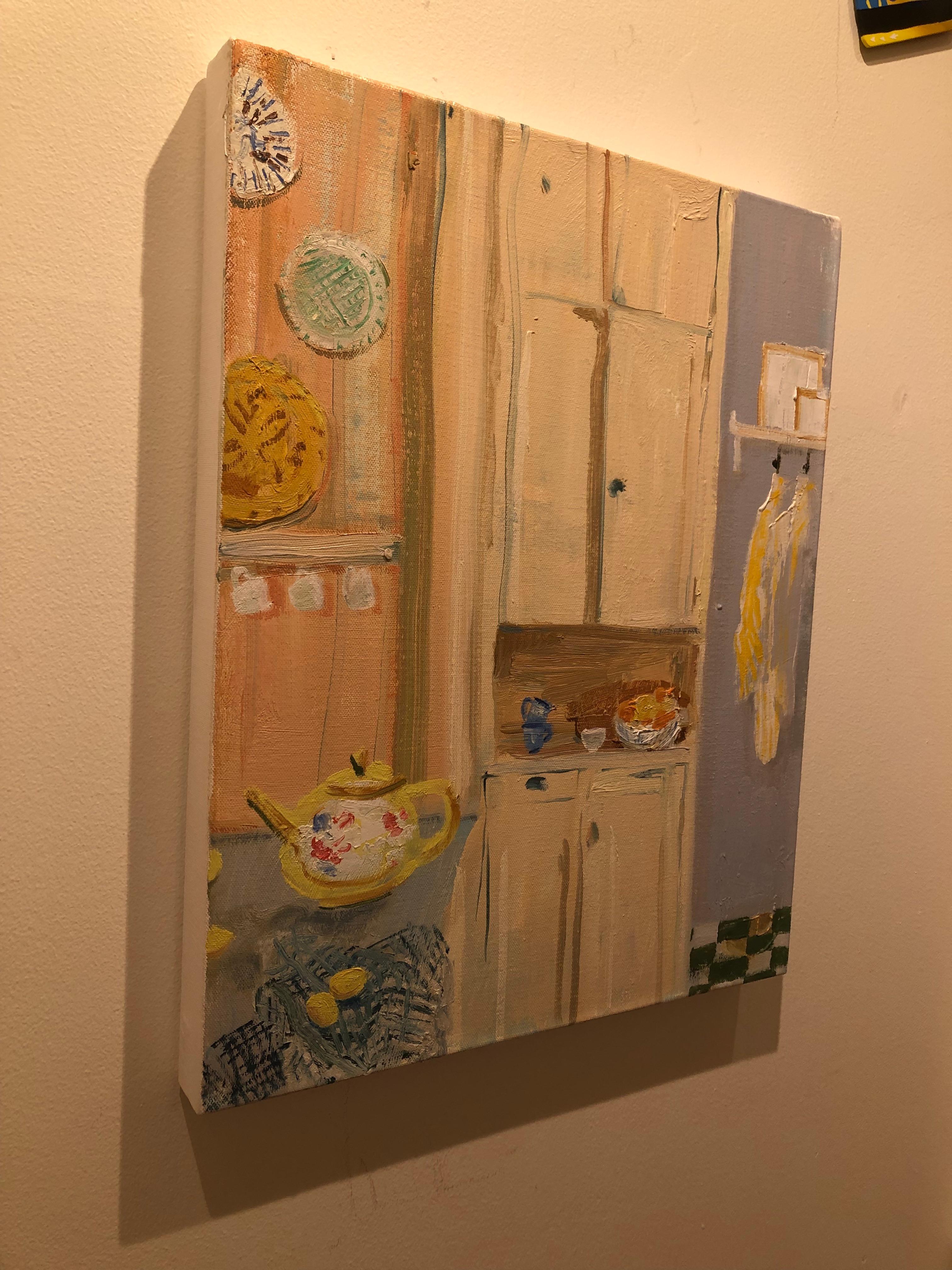 Lemon Cupboard, impressionist interior and still life painting 1