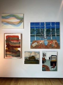 Mandarin pour Jane - Lac Paysage Nuit The Window Fruit Botanique Nature morte, 2025