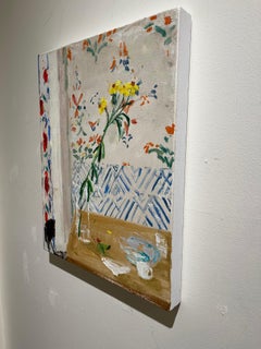 Monarch, 2022, oil on canvas,  impressionist interior and still life painting