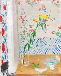 Monarch, 2022, Öl auf Leinwand,  impressionistische Interieur- und Stilllebenmalerei