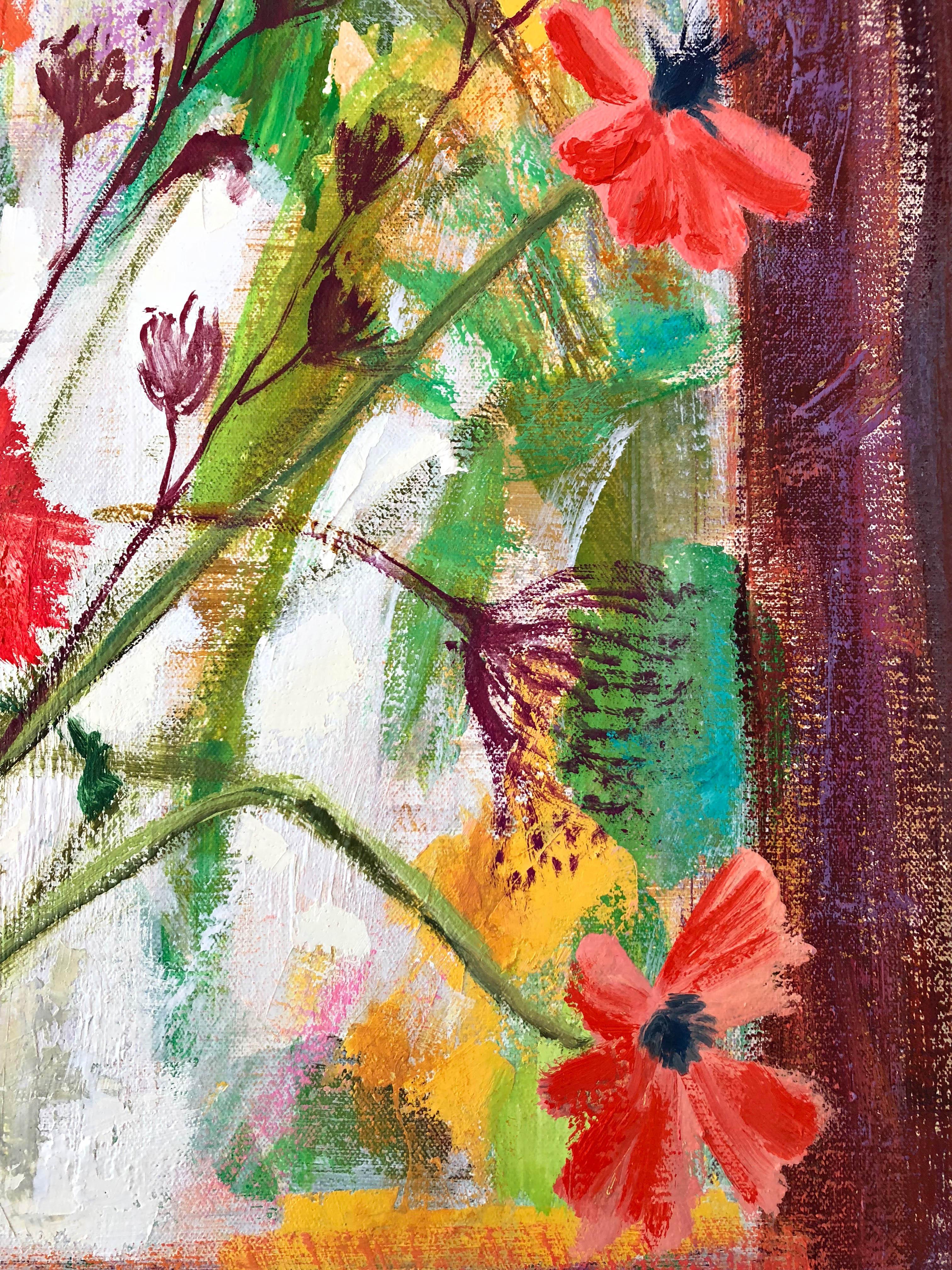 The Flower of My Secret - Fleurs violettes - Dining Botanical, 2020 en vente 1