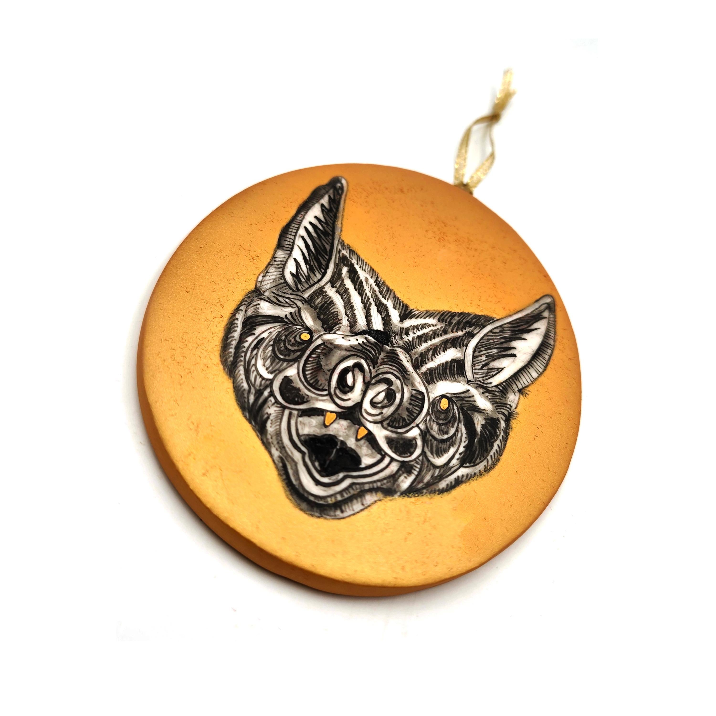 Bat Ornament (MADE TO ORDER) (~50% OFF - LIMITED TIME ONLY) - Sculpture by Melanie Sherman