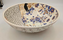 Ciotola Corvina (dipinta a mano, lucentezza oro, lucentezza platino, immagini vintage)