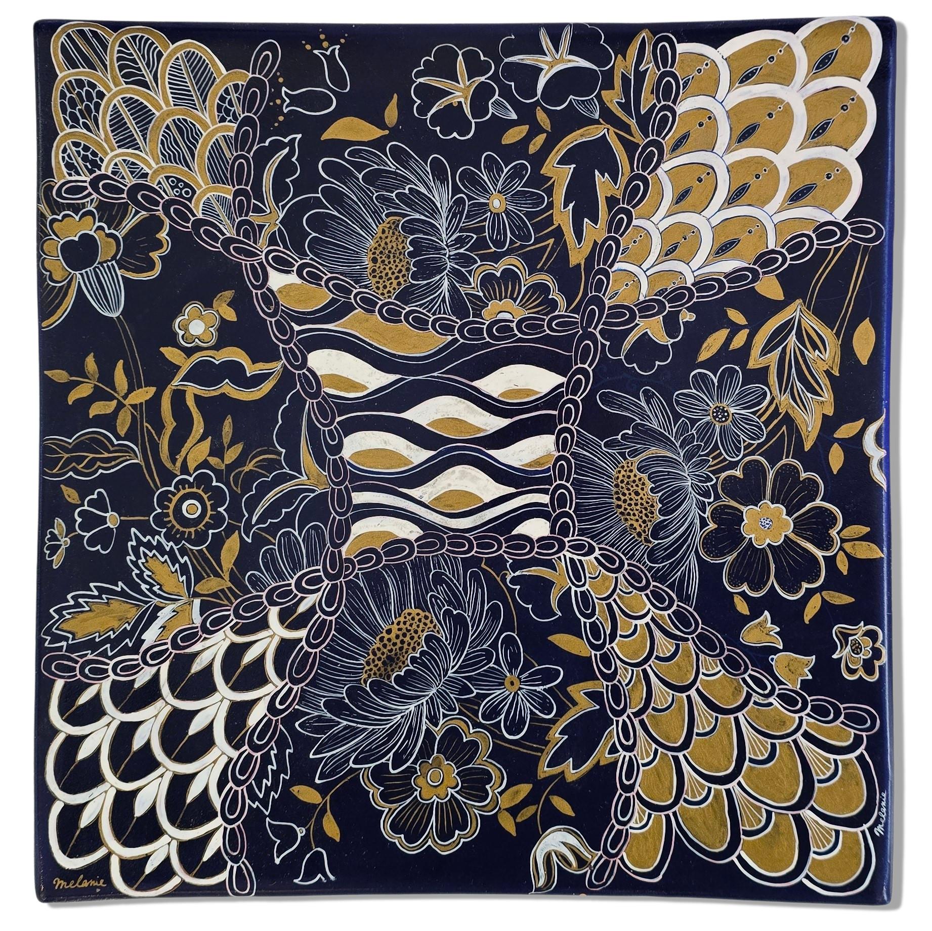 Azulejos por encargo (pintados a mano, brillo dorado, brillo platino, imágenes vintage)
