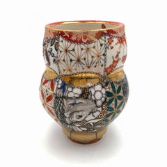 Small Vase with Koi (MADE TO ORDER) (Hand-painted, hand-made, porcelain)