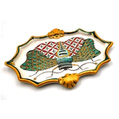 Vintage Moth I (Wall Piece/Dish (hand-painted, made to order, customizable)