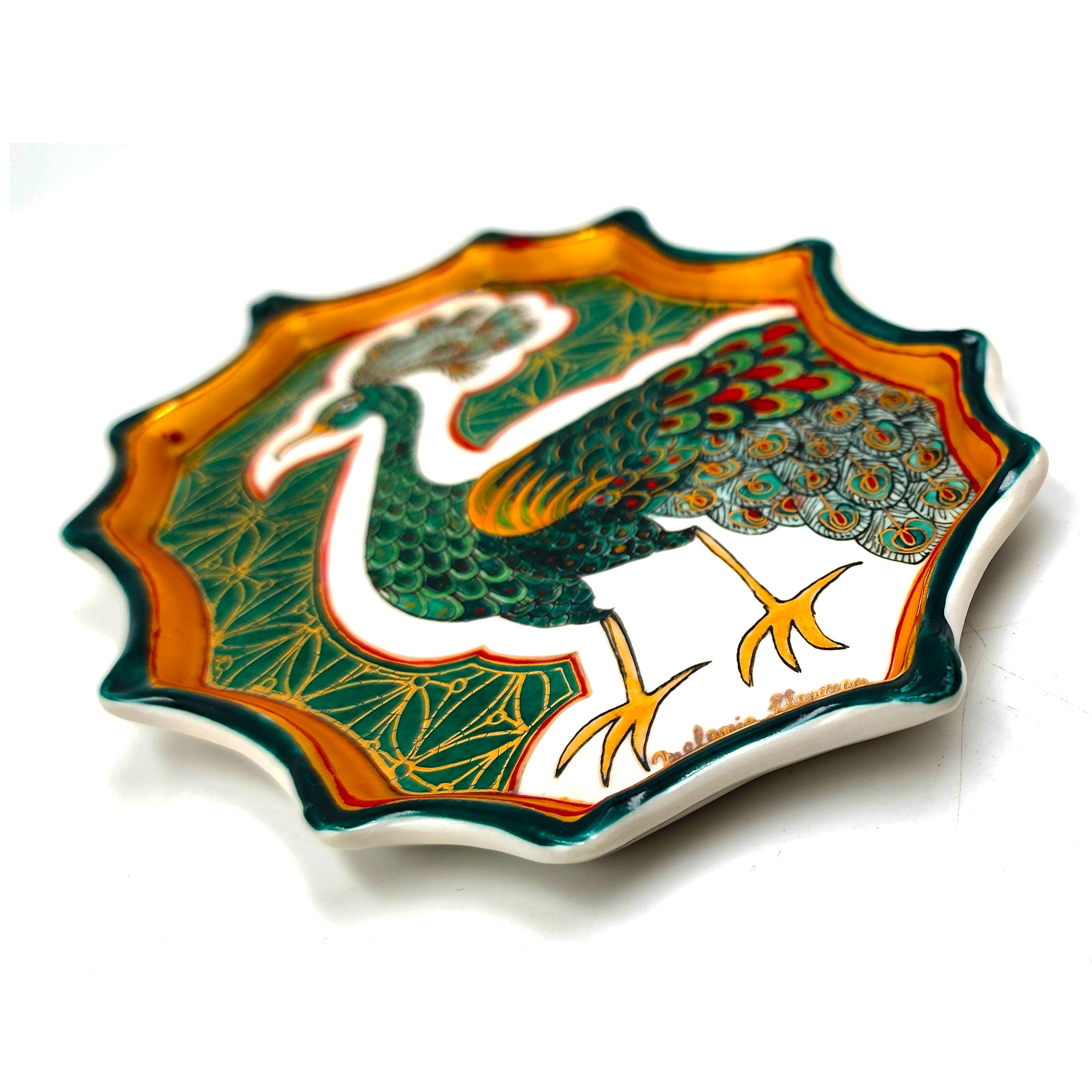 Vintage Peacock II (Wall Piece/Dish) (MADE TO ORDER, ~50% OFF LIMITED TIME ONLY) For Sale 1