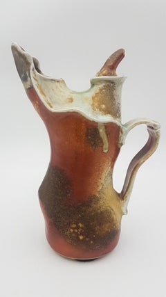 Wood Fired Pitcher (Anagama, Cave, Kiln, Dan Anderson, Rustic)