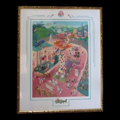 Centenneal Rose Parade in Pasadena   Lithograph by Melanie Taylor