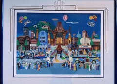 Hollywood Boulevard, Serigraph by Melanie Taylor Kent