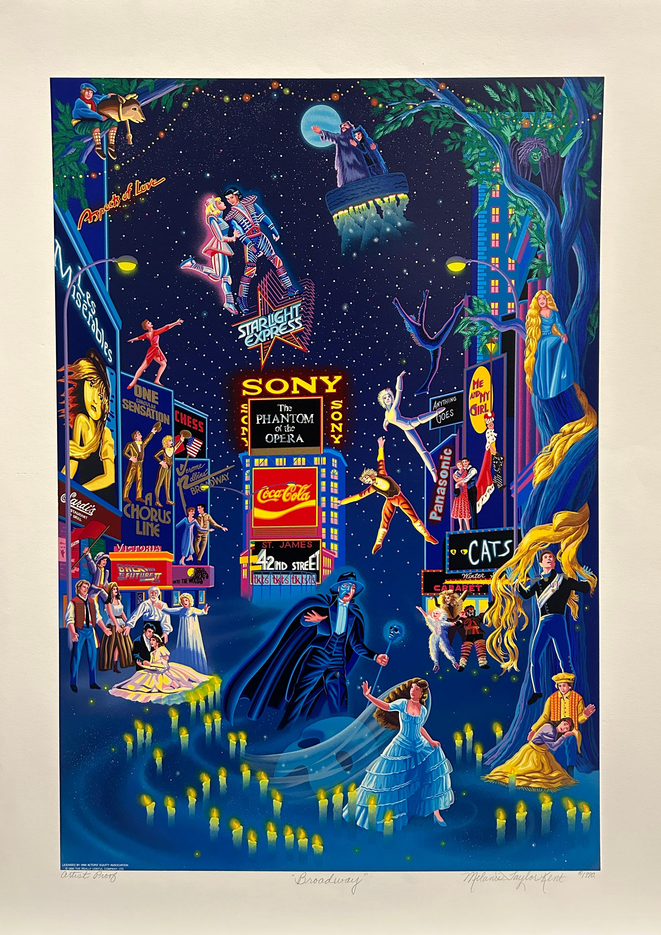 Melanie Taylor-Kent Figurative Print - Broadway