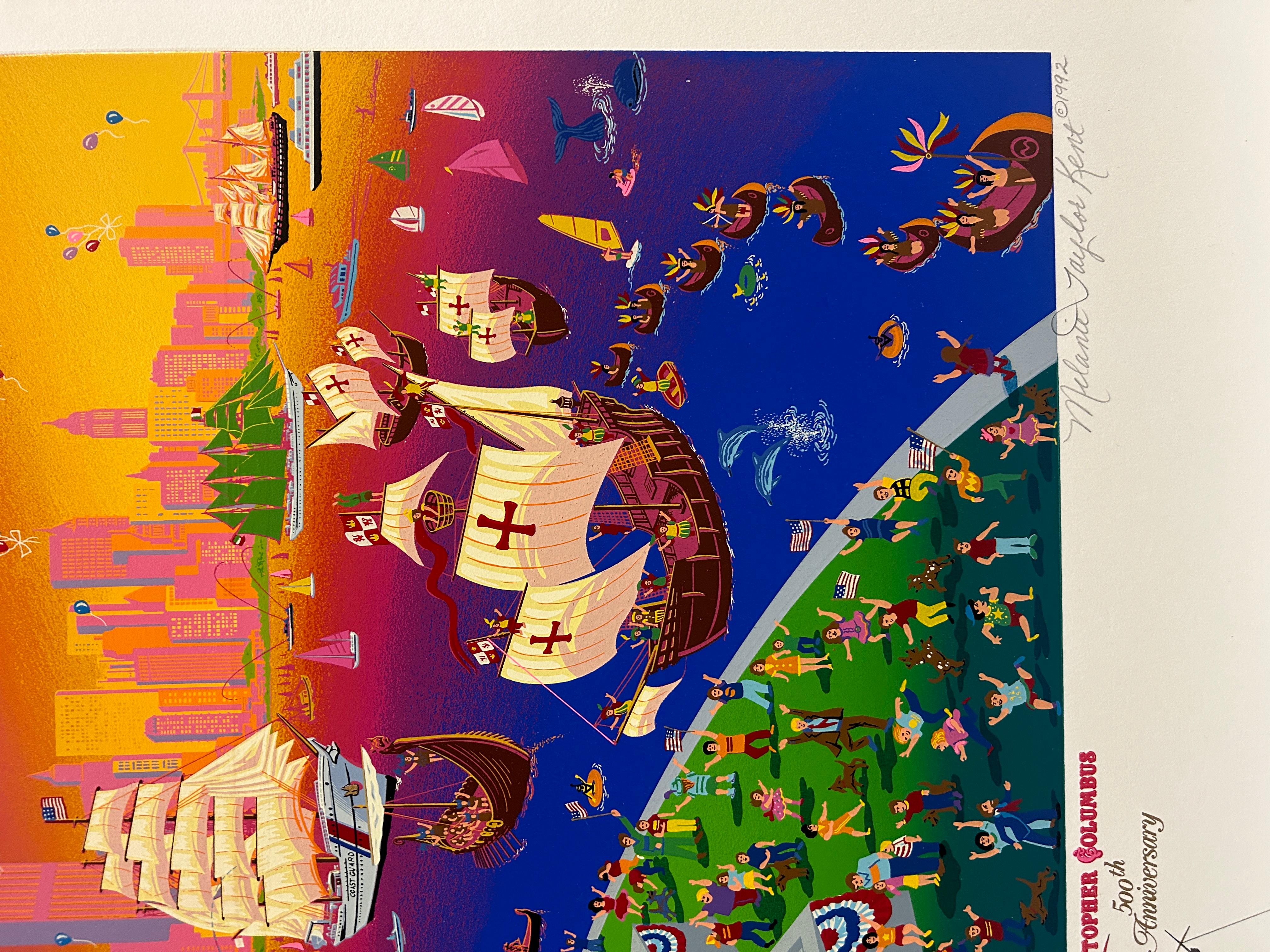 Christopher Columbus 500e anniversaire - Print de Melanie Taylor-Kent