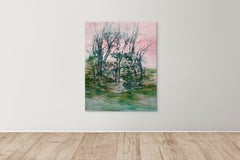 Abstract Landscape Painting by Melanie Taylor "Riparian" (oil on canvas)