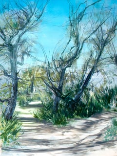 Abstract Landscape Painting by Melanie Taylor "Split Path" (oil on canvas)