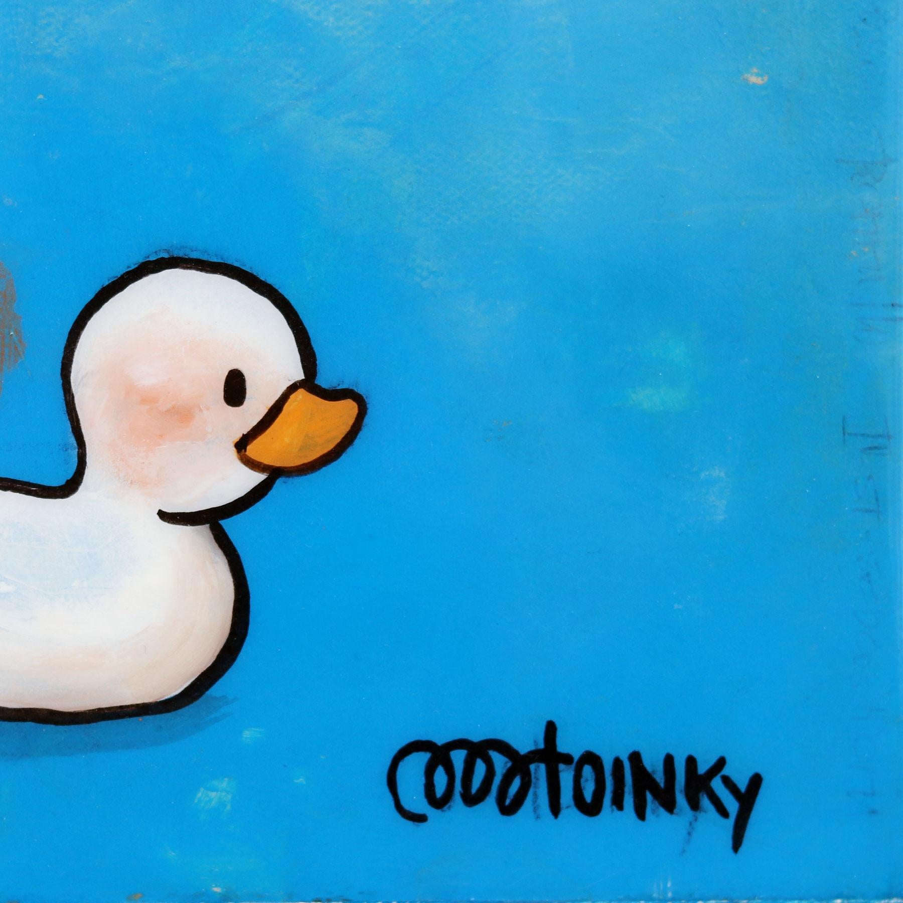 „The One With The Ducks“ – Original Gemälde in Mischtechnik im Angebot 6