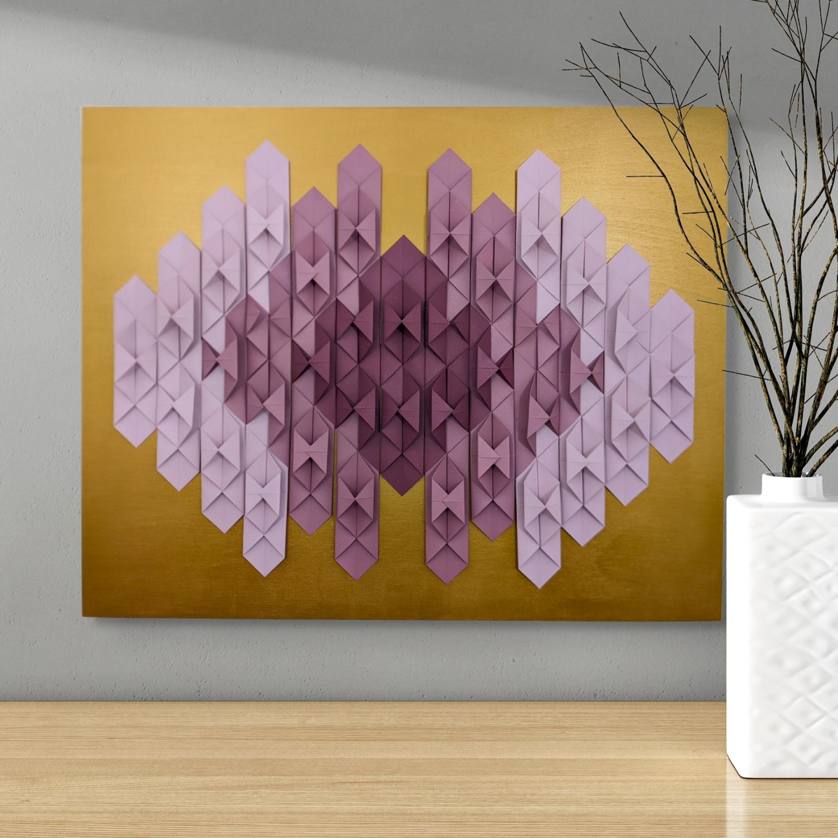 From Dream to Dust Vol. I - 3D Abstract Geometric Folded Paper For Sale 2