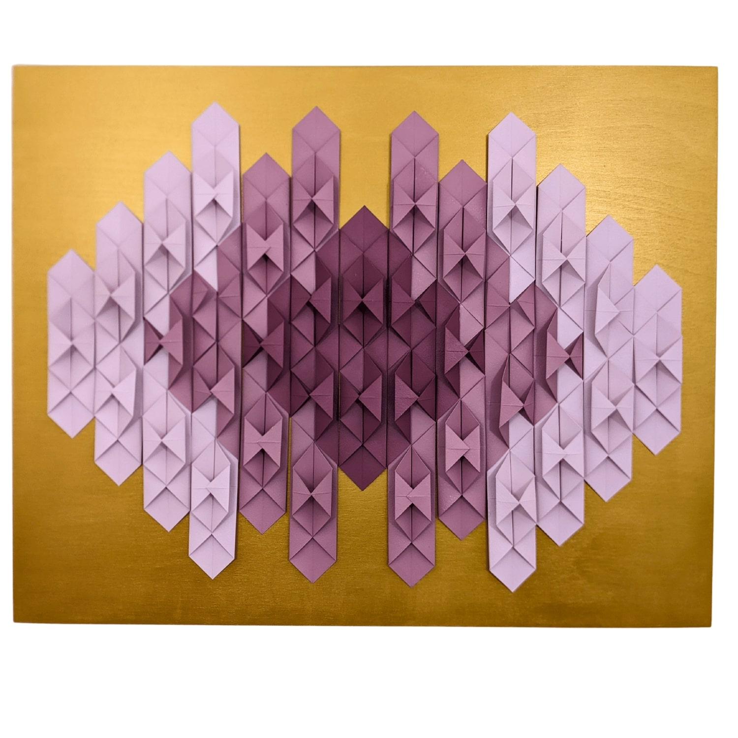 From Dream to Dust Vol. I - 3D Abstract Geometric Folded Paper - Mixed Media Art by Melanie Wong