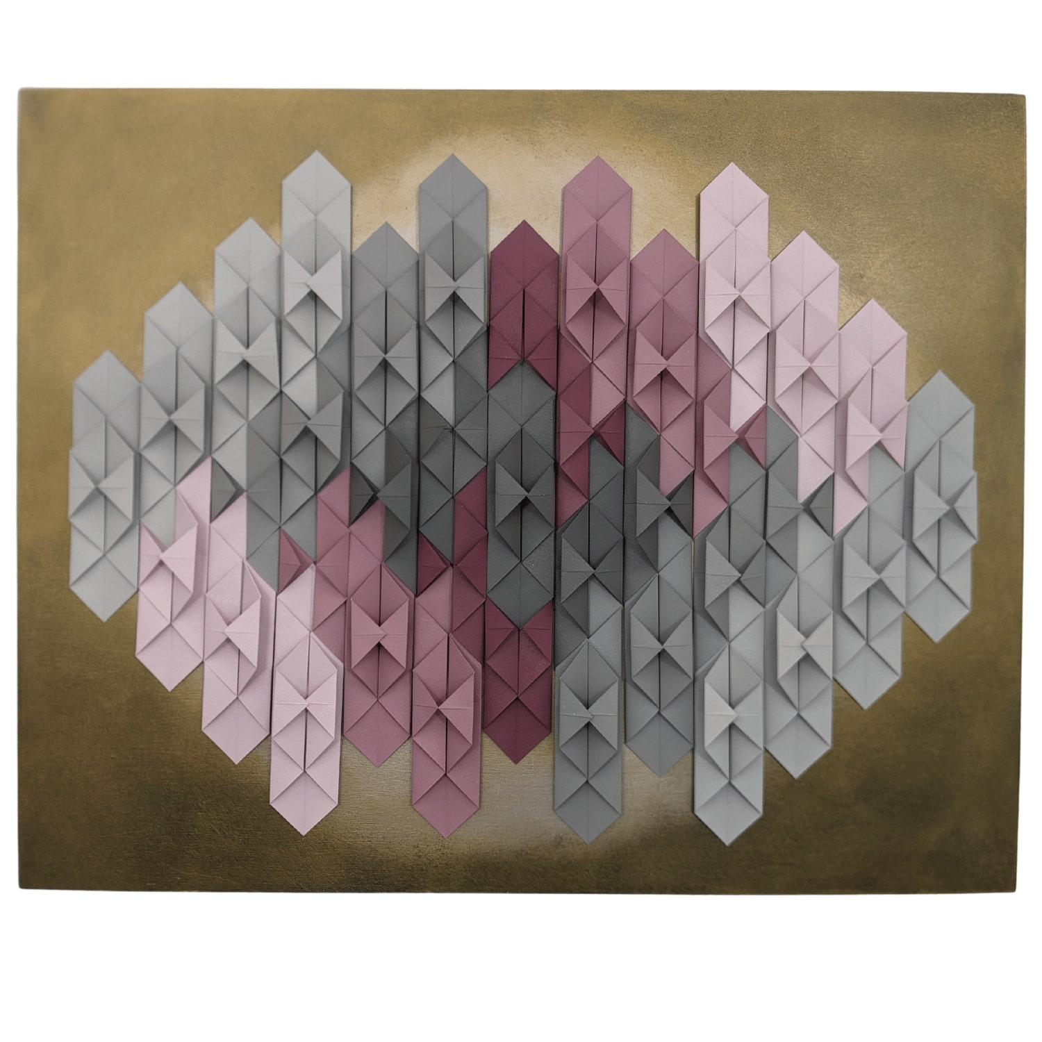 From Dream to Dust Vol. II - 3D Abstract Geometric Folded Paper - Mixed Media Art by Melanie Wong
