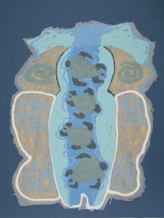 De la série Metamorphosis de Melanie Yazzie, papier fait à la main, monotype