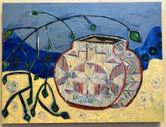 Porcupine Basket, painting by Melanie Yazzie, Denver Art Museum, Native American