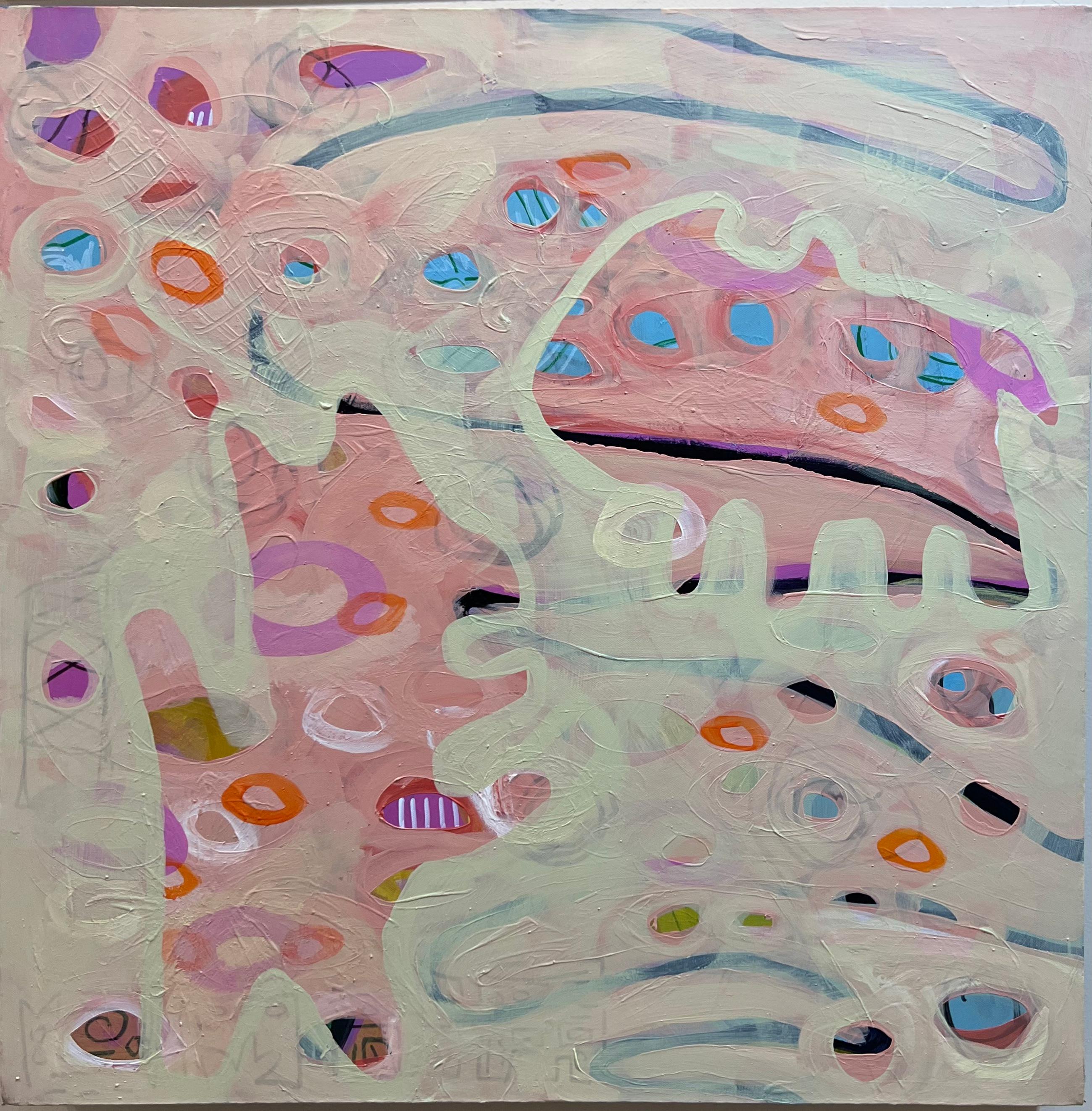 Baccello di seme in una doccia di primavera, di Melanie Yazzie, pittura, cani, astratto, rosa

Melanie Yazzie lavora con una vasta gamma di mezzi di comunicazione che includono la stampa, la pittura, la scultura, la ceramica e l'installazione. La